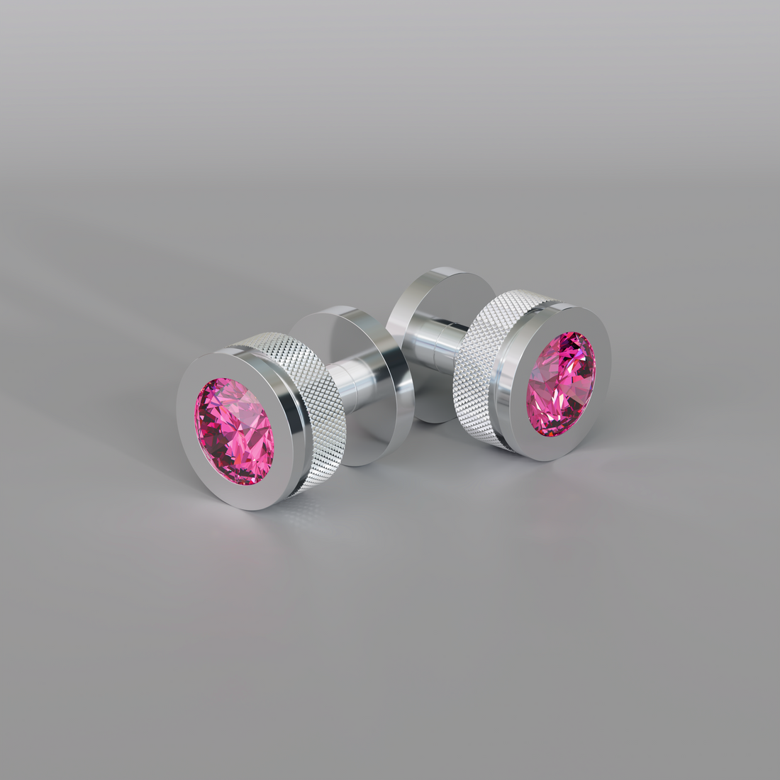 SUPERALLOY CUFFLINKS PINK