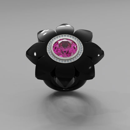 Noir Diamond Bespoke Bloom Ring - Mark Gold