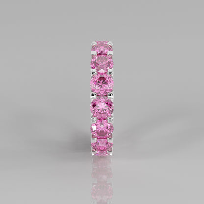 Rockstar Forever Ring - Round Pink Sapphire Pavé - Mark Gold