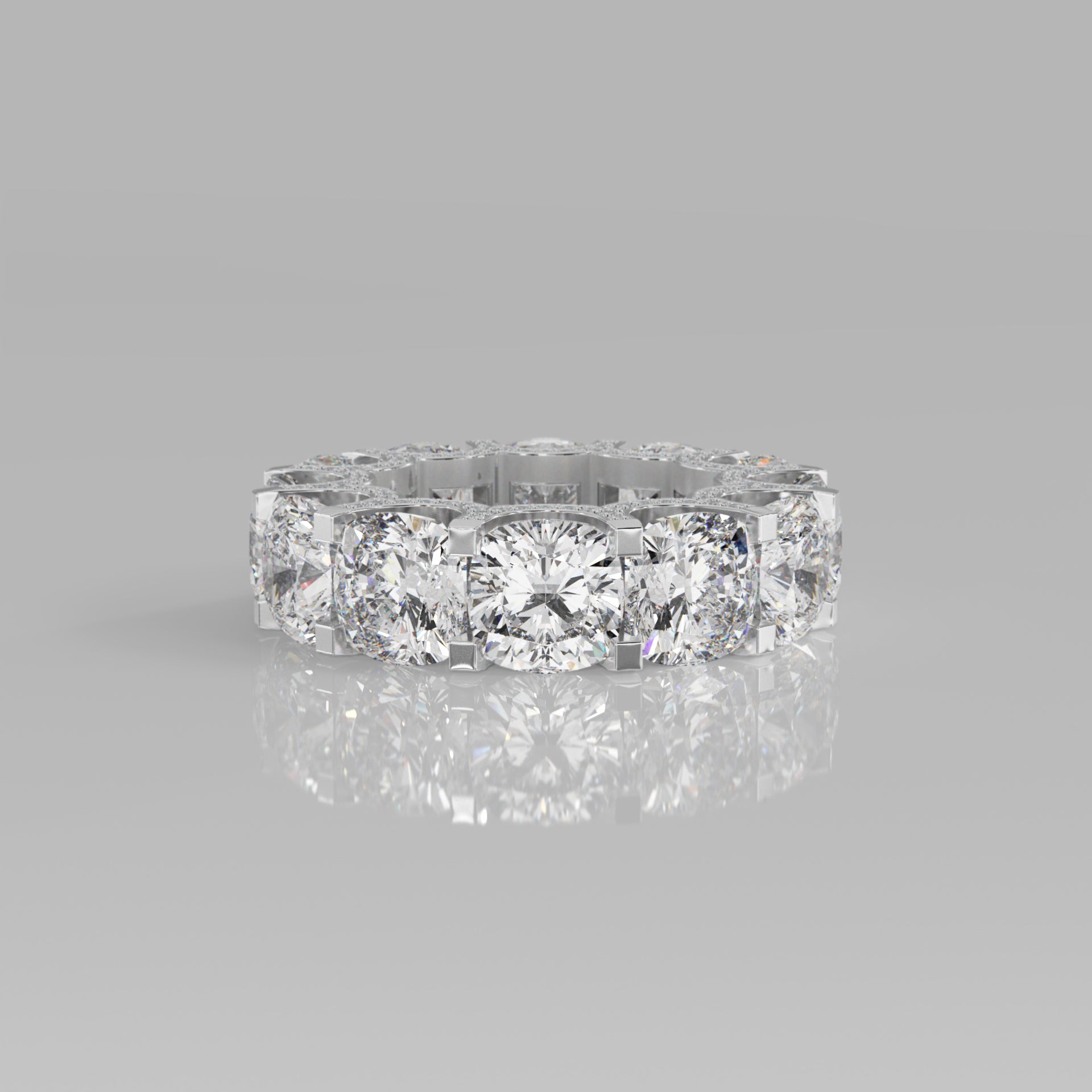 Rockstar Forever Ring - Cushion Diamond Pavé - Mark Gold