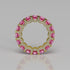 Rockstar Forever Ring - Round Pink Sapphire Pavé - Mark Gold