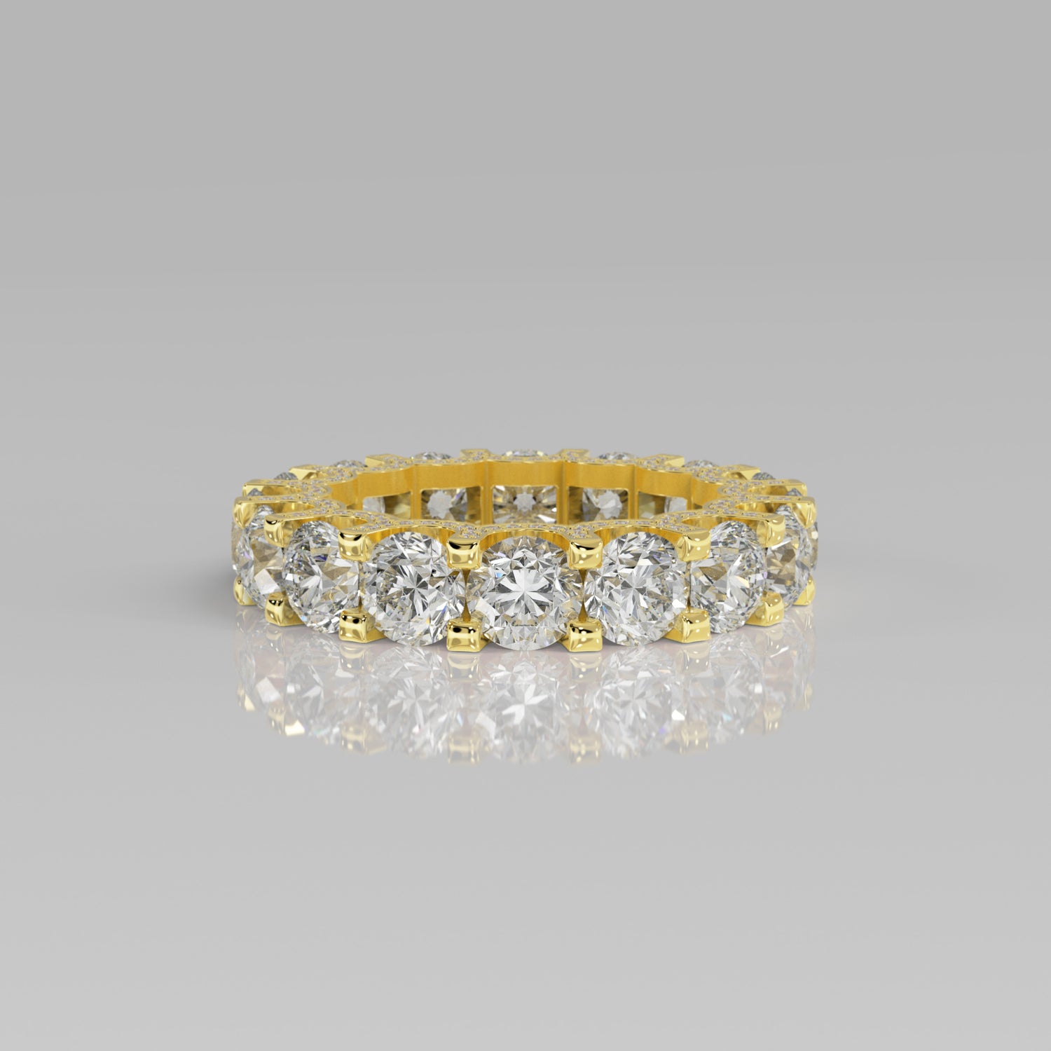 Rockstar Forever Ring - Round Diamond Pavé - Mark Gold