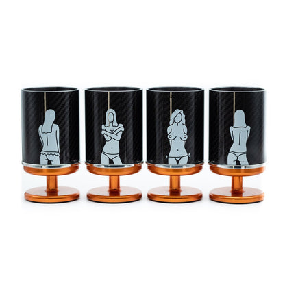 Carbon Orange Tumblers - Mark Gold