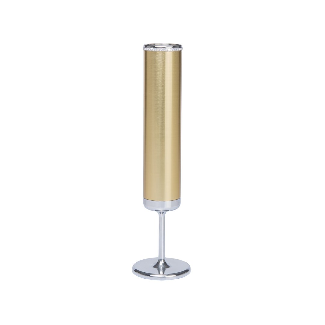 Diamond Alloy Champagne Flutes - Mark Gold